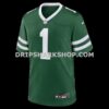 NFL2563a1G05-6927c2 Mens Nike Legacy Green New York Jets Number 1 Dad Game Jersey