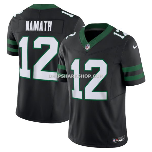 Mens Nike Joe Namath Legacy Black New York Jets Alternate Vapor Fuse Limited Jersey