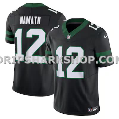Mens Nike Joe Namath Legacy Black New York Jets Alternate Vapor Fuse Limited Jersey
