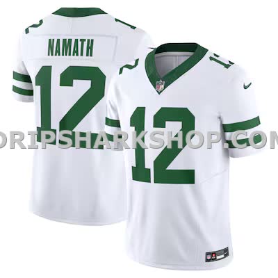 Mens Nike Joe Namath Legacy White New York Jets Vapor Fuse Limited Jersey