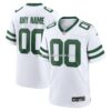 Mens Nike Legacy White New York Jets Custom Game Jersey