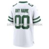 Mens Nike Legacy White New York Jets Custom Game Jersey