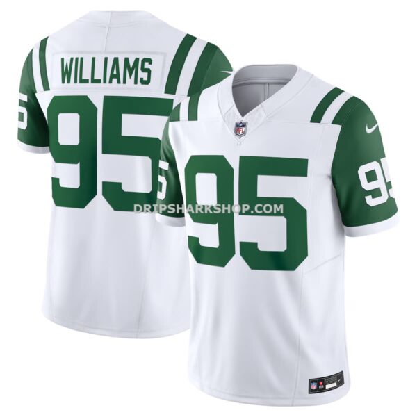 Mens Nike Quinnen Williams White New York Jets Classic Alternate Vapor Fuse Limited Jersey