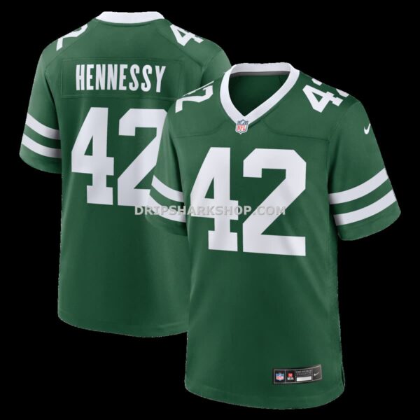Mens Nike Thomas Hennessy Legacy Green New York Jets Team Game Jersey