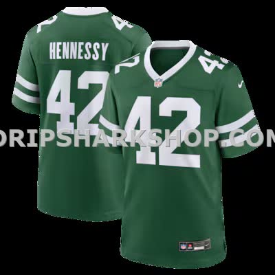 Mens Nike Thomas Hennessy Legacy Green New York Jets Team Game Jersey