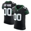 NFL25812dG04-90d995 Mens Nike Legacy Black New York Jets Alternate Vapor Fuse Elite Custom Jersey