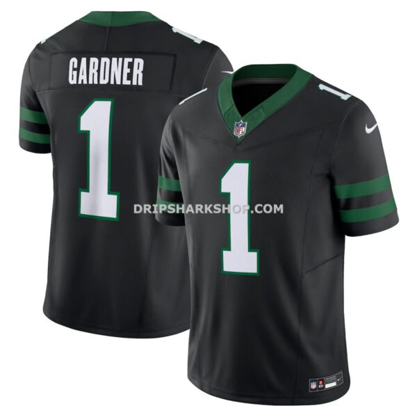 Mens Nike Ahmad Sauce Gardner Legacy Black New York Jets Alternate Vapor Fuse Limited Jersey