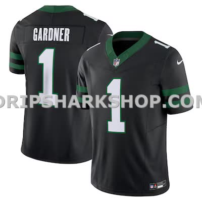 Mens Nike Ahmad Sauce Gardner Legacy Black New York Jets Alternate Vapor Fuse Limited Jersey