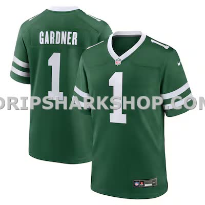 Mens Nike Ahmad Sauce Gardner Legacy Green New York Jets Game Jersey