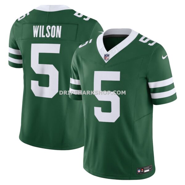 Mens Nike Garrett Wilson Legacy Green New York Jets Vapor Fuse Limited Jersey
