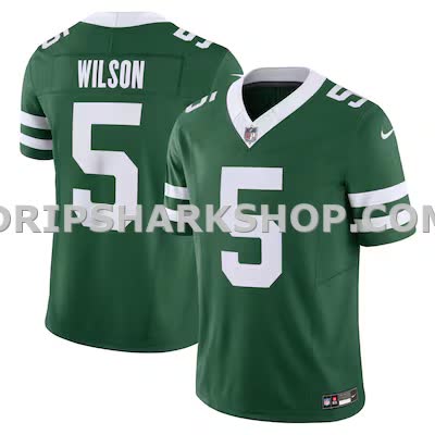 Mens Nike Garrett Wilson Legacy Green New York Jets Vapor Fuse Limited Jersey