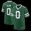 Mens Nike Braelon Allen Legacy Green New York Jets Game Jersey