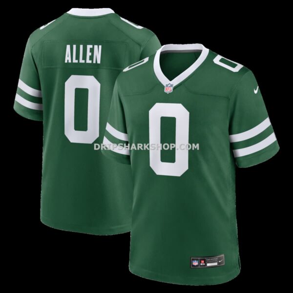 Mens Nike Braelon Allen Legacy Green New York Jets Game Jersey