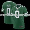 Mens Nike Braelon Allen Legacy Green New York Jets Game Jersey