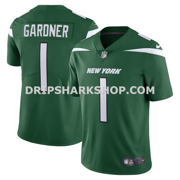 Mens Nike Ahmad Sauce Gardner Green New York Jets Vapor Limited Jersey Pi4916000