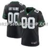 Mens Nike Legacy Black New York Jets Alternate Custom Game Jersey