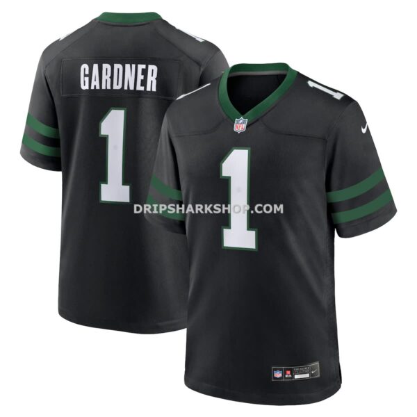 Mens Nike Ahmad Sauce Gardner Legacy Black New York Jets Alternate Game Jersey