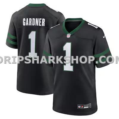 Mens Nike Ahmad Sauce Gardner Legacy Black New York Jets Alternate Game Jersey