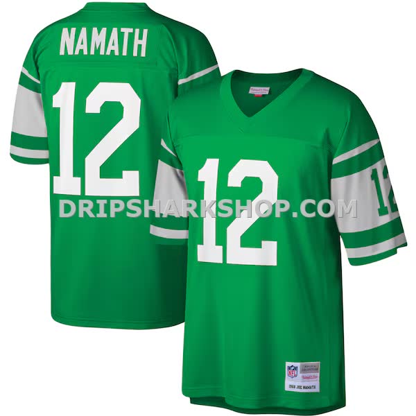 Mens Mitchell And Ness Joe Namath Kelly Green New York Jets Legacy Replica Jersey Pi3610000