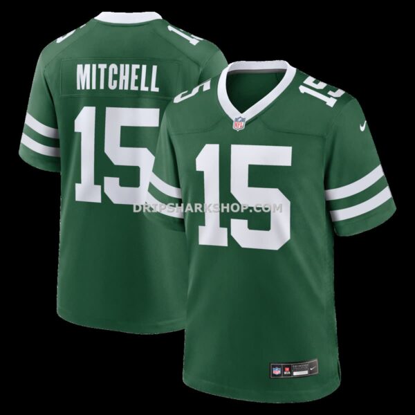 Mens Nike Adonai Mitchell Legacy Green New York Jets Team Game Jersey