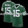 Mens Nike Adonai Mitchell Legacy Green New York Jets Team Game Jersey