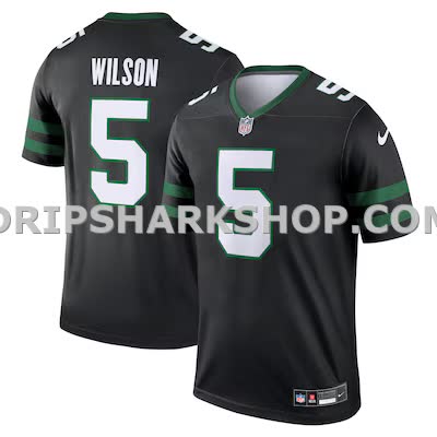 Mens Nike Garrett Wilson Black New York Jets Legend Player Performance Top