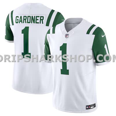 Mens Nike Ahmad Sauce Gardner White New York Jets Classic Alternate Vapor Fuse Limited Jersey