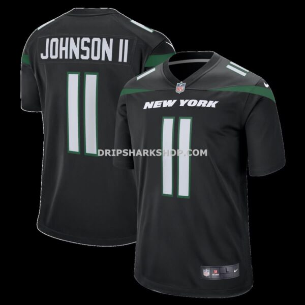 Mens Nike Jermaine Johnson Ii Black New York Jets Alternate Game Jersey