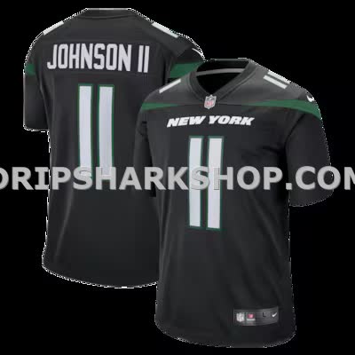 Mens Nike Jermaine Johnson Ii Black New York Jets Alternate Game Jersey