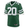 Mens Nike Breece Hall Legacy Green New York Jets Game Jersey
