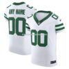 Mens Nike White New York Jets Vapor Fuse Elite Custom Jersey