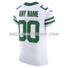 Mens Nike White New York Jets Vapor Fuse Elite Custom Jersey
