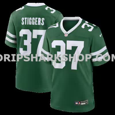 Mens Nike Qwantez Stiggers Legacy Green New York Jets Team Game Jersey