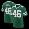 Mens Nike Joseph Ossai Legacy Green New York Jets Team Game Jersey