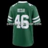 Mens Nike Joseph Ossai Legacy Green New York Jets Team Game Jersey