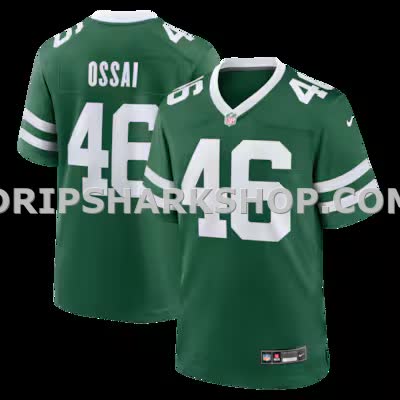 Mens Nike Joseph Ossai Legacy Green New York Jets Team Game Jersey