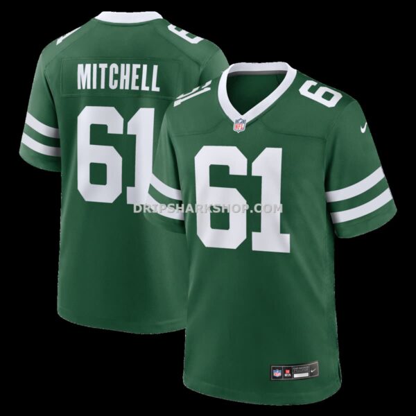 Mens Nike Max Mitchell Legacy Green New York Jets Team Game Jersey
