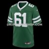 Mens Nike Max Mitchell Legacy Green New York Jets Team Game Jersey