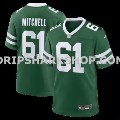 Mens Nike Max Mitchell Legacy Green New York Jets Team Game Jersey