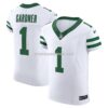 Mens Nike Ahmad Sauce Gardner White New York Jets Alternate Vapor Fuse Elite Jersey