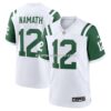 Mens Nike Joe Namath White New York Jets Classic Alternate Retired Player Game Jersey