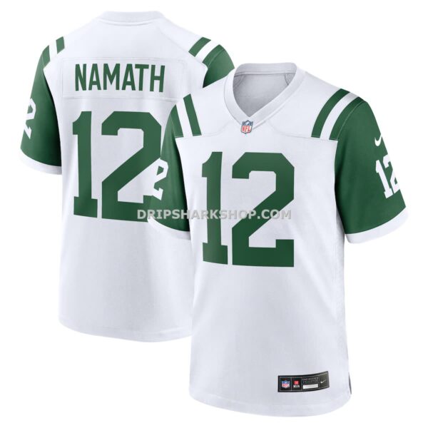 Mens Nike Joe Namath White New York Jets Classic Alternate Retired Player Game Jersey