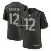 NFL25df7fG04-5305e1 Mens Nike Joe Namath Gotham Green New York Jets 2025 Rivalries Collection Retired Player Game Jersey