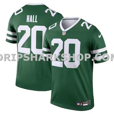 Mens Nike Breece Hall Green New York Jets Legend Player Performance Top