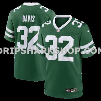 Mens Nike Isaiah Davis Legacy Green New York Jets Team Game Jersey