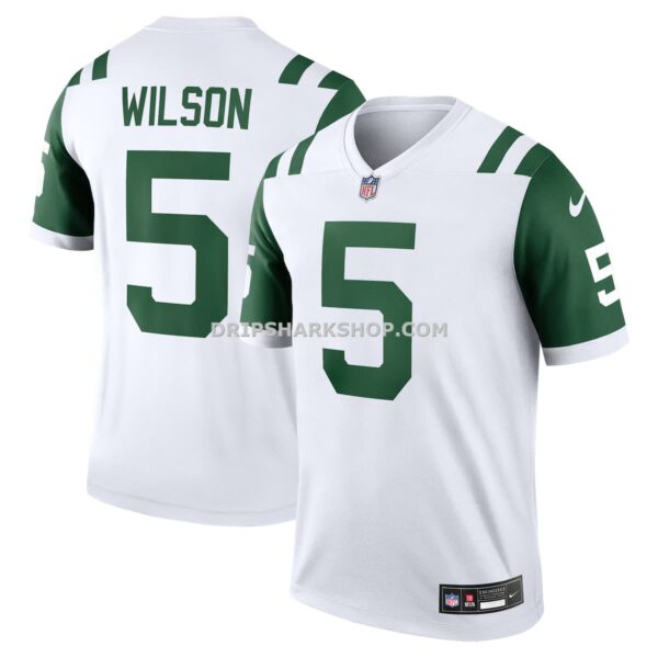 NFL25eeebG04-da41f3 Mens Nike Garrett Wilson White New York Jets Legend Player Performance Top