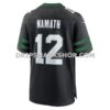 NFL25f684G07-998423 Mens Nike Joe Namath Legacy Black New York Jets Alternate Retired Player Game Jersey