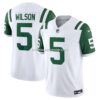 Mens Nike Garrett Wilson White New York Jets Classic Alternate Vapor Fuse Limited Jersey