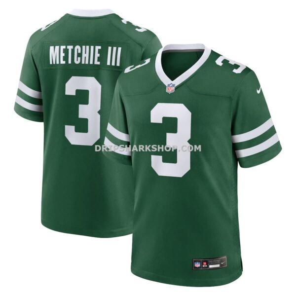NFL25ff42G04-e96c73 Mens Nike John Metchie Iii Legacy Green New York Jets Team Game Jersey