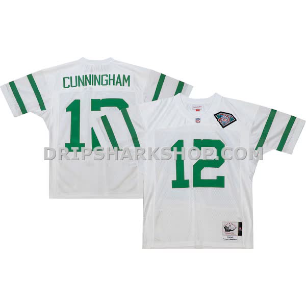 Mens Mitchell And Ness Randall Cunningham White Philadelphia Eagles 1994 Authentic Throwback Retired Player Jersey Pi505
